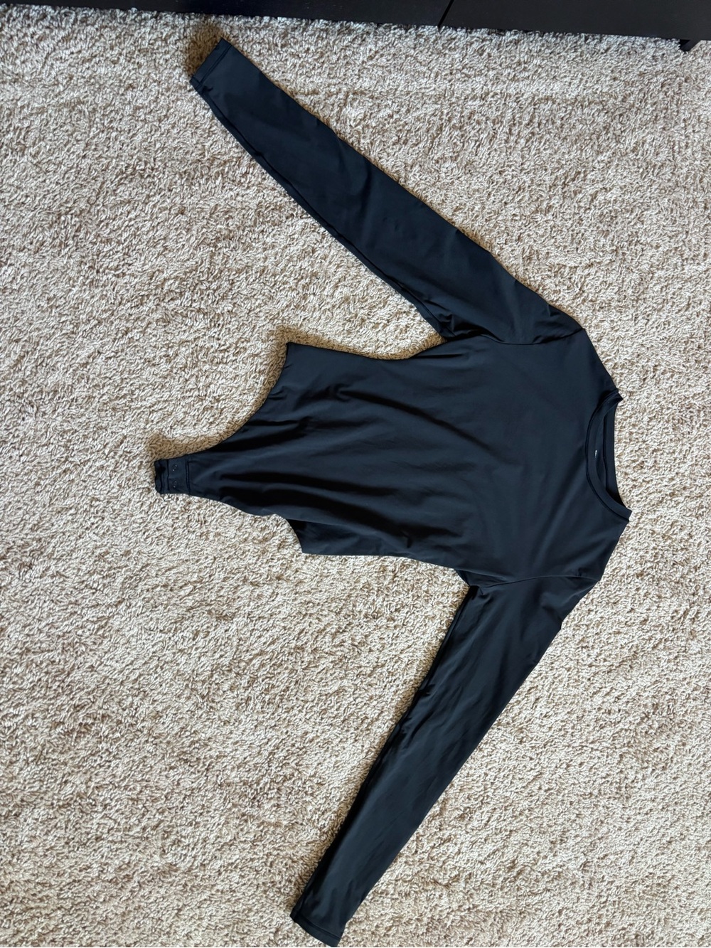 SKIMS fits everybody Long sleeve Bodysuit onyx